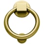 Baldwin Ring Style Solid Brass Door Knocker Lifetime Satin Brass